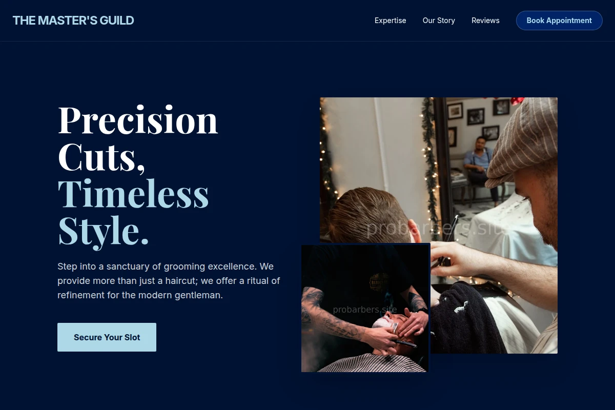 Latest Barber Shop Website Design